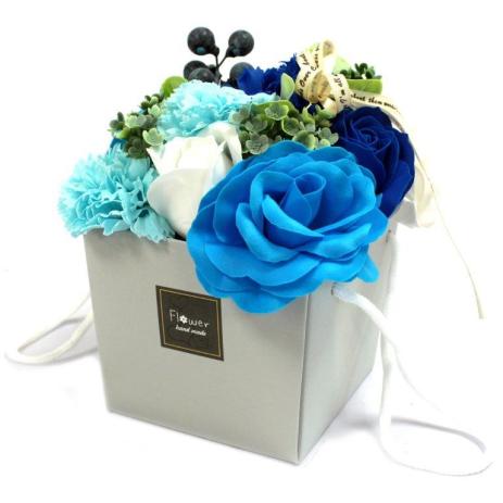 Bouquet de fleurs de bain. Mariage bleu