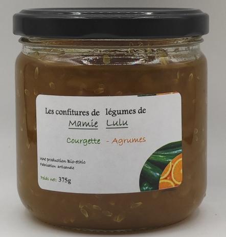 Confiture Courgette Agrumes 375g